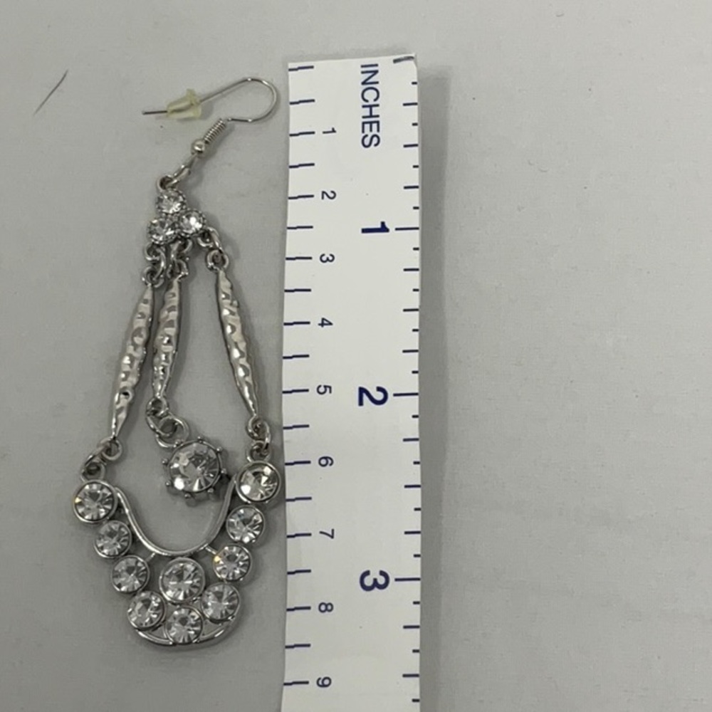 Sparkling Multi Level Dangle Earrings - image 6